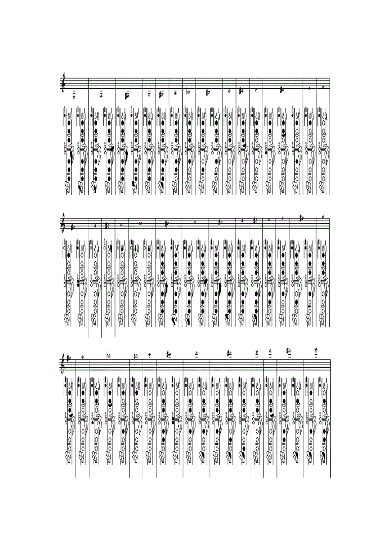 单簧管指法表(单簧管指法示意图)