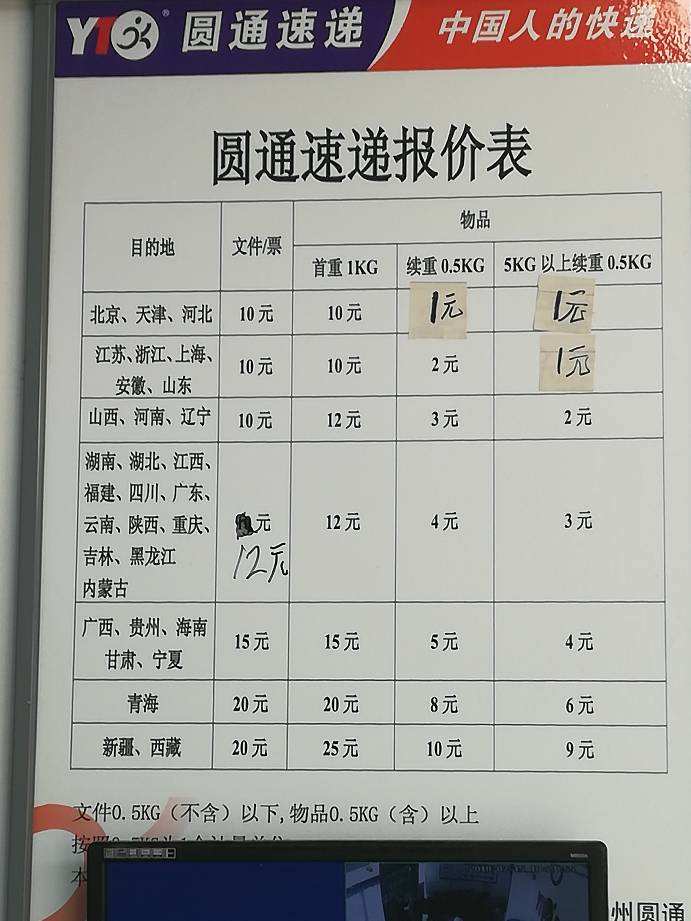 省内快递费用价格表(省内寄大件行李怎么寄便宜)