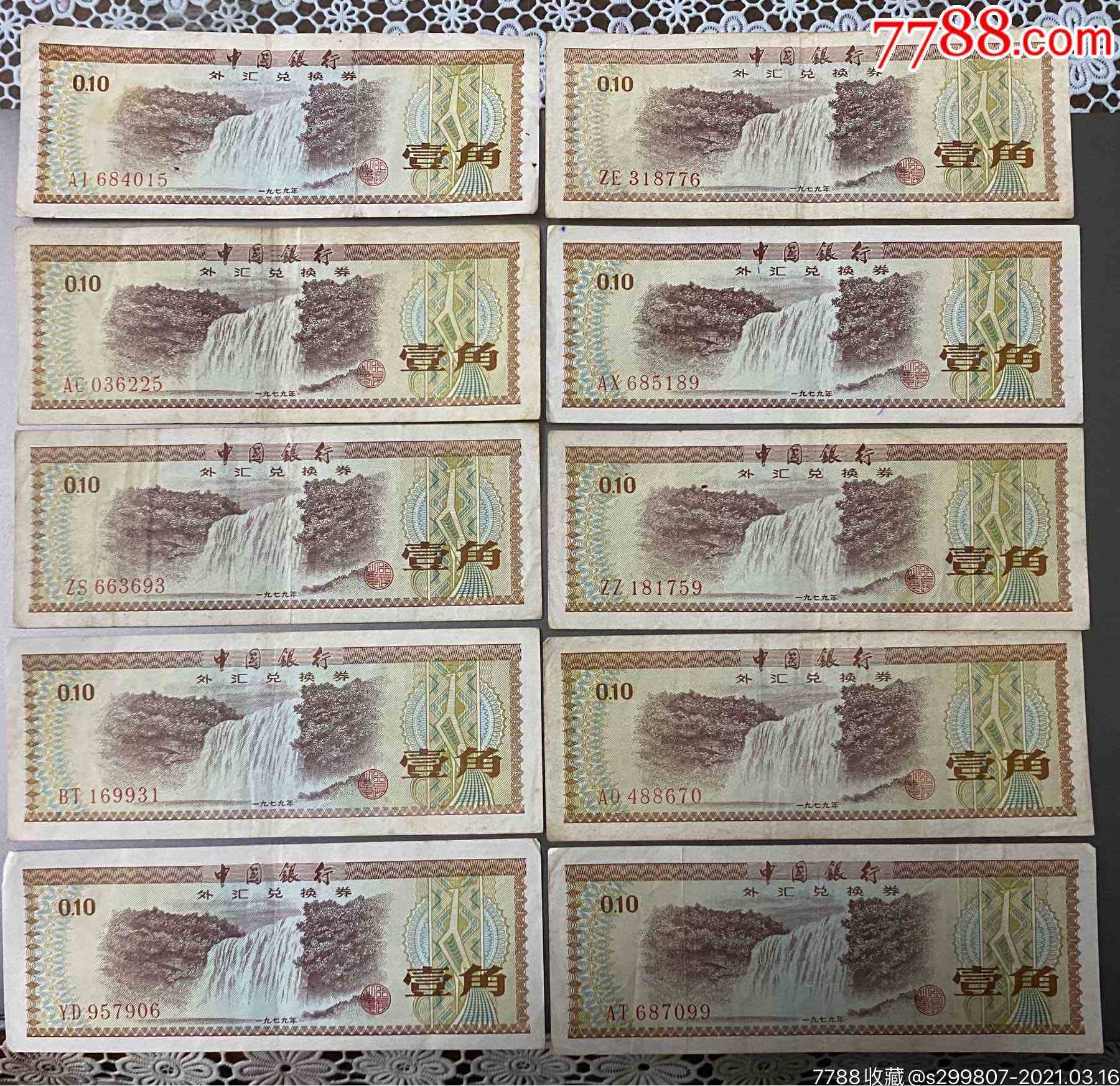 中国银行外汇兑换券(1979年一元外汇券价格)