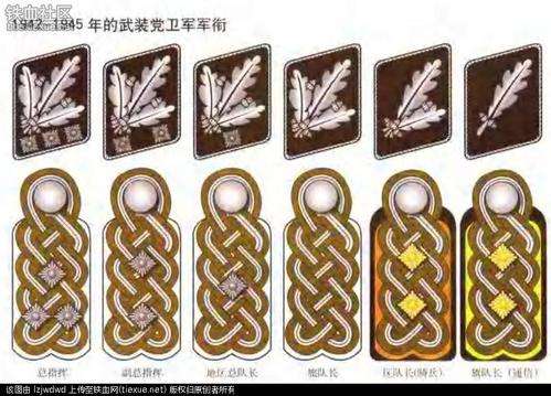 军衔胸章级别图片(解放军胸章摆列图片)